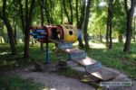 ソ連時代に作られた宇宙をイメージした公園の遊具