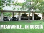 「一方ロシアでは…」と題された写真を見たロシア人の反応
